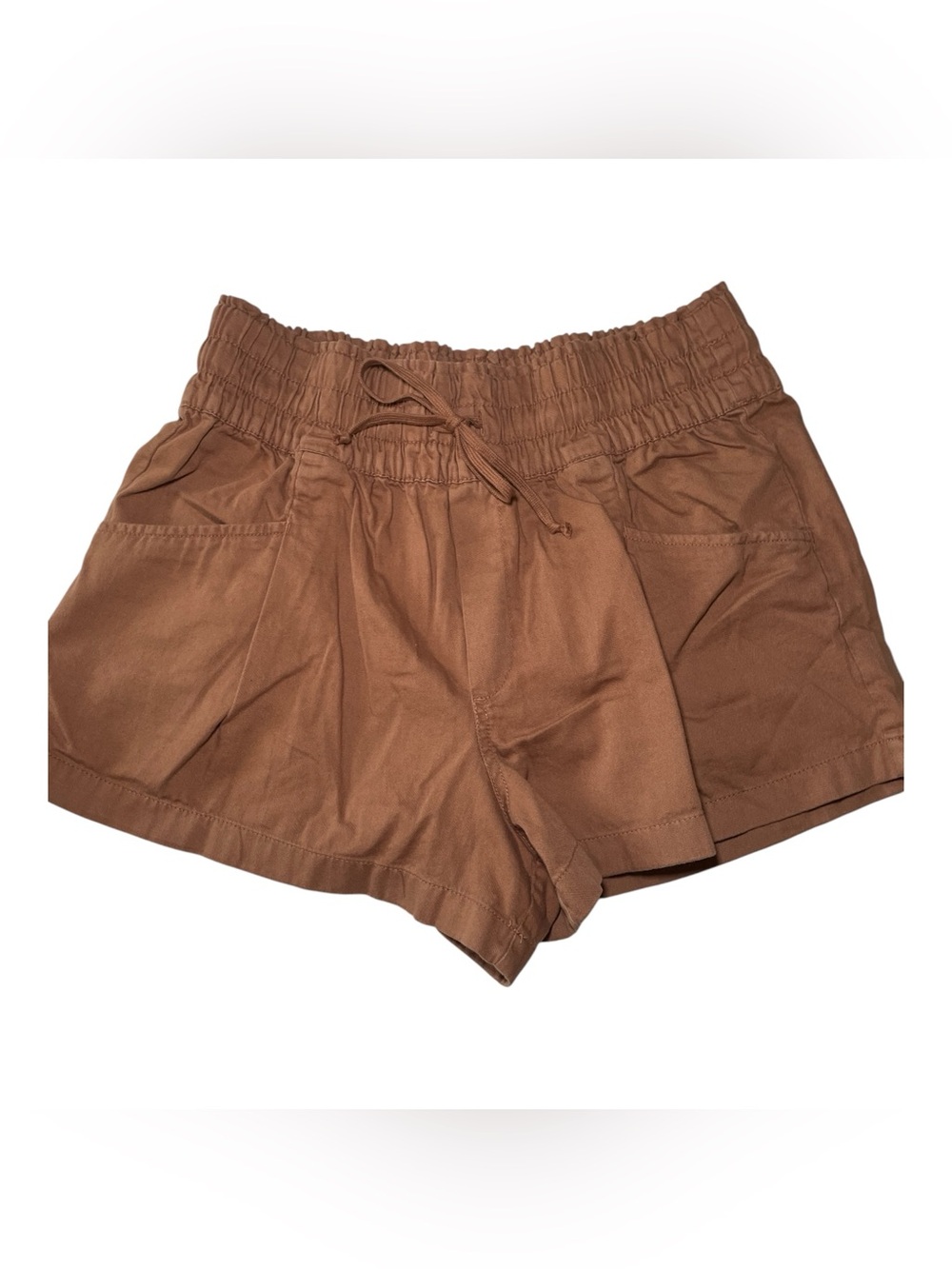 Aerie 100% Cotton Pull-On Shorts NWT | Size Medium | Elastic Waist | Cinnamon